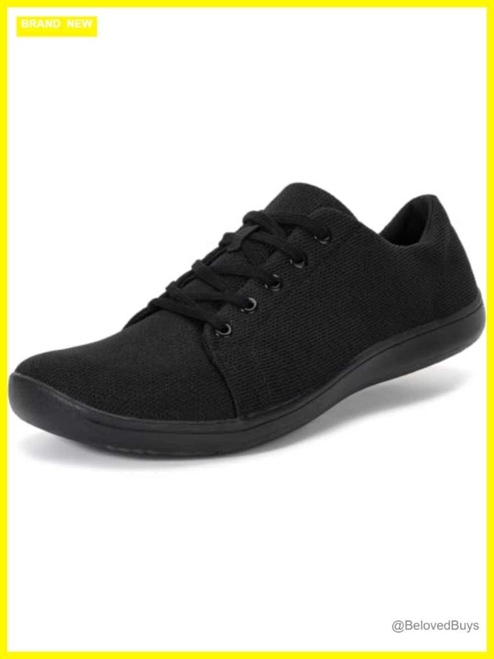 Women's Barefoot Transitional Shoe Wide Toe Box Breathable Knit Lace-Up Walking